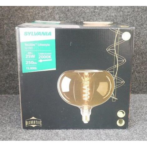 Ampoule Led Globe Ambré E27 Lumière Chaude Ambrée E27 - Sylvania (1/3)
