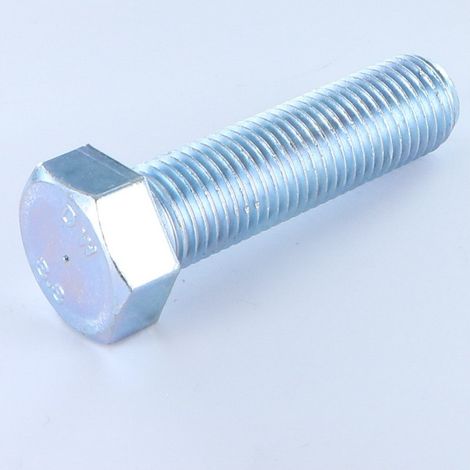 Vis métaux Tête hexagonale TH M27X60 Classe 8.8 Acier zingué-1 pièce