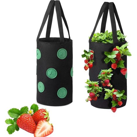 Filiyano-Lot de 2 sacs à fraises suspendus, taille S (1/5)
