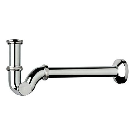 sifone a "s" 1" in ottone cromato, per bagno (1/2)