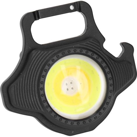 Kompakte, wiederaufladbare COB-Taschenlampe mit 500 Lumen, Mini-Taschenlampe mit faltbarem Ständer für Angeln, Wandern und Camping (1/5)
