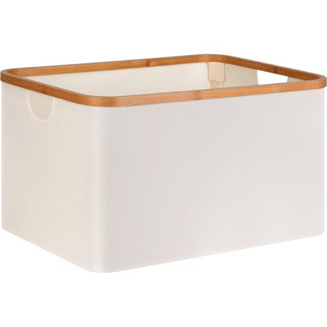 Wäschekorb Pliable 60L, Tissu Bamboo Panier de Rangement Pliable, Wäschekorb Rangement à Linge, Wäschekörbe für Schlafzimmer im Badezimmer (1/4)