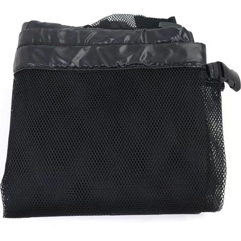 Grand sac de rangement en maille pour flotteurs de piscine - 142 x 86 cm - Noir (1/5)