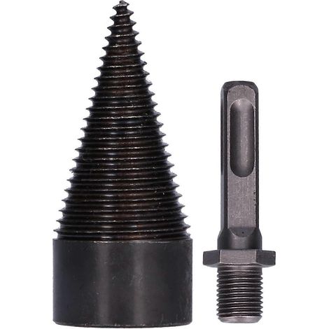 Fendeuse de bûches et outil de coupe en acier rapide de 42 mm pour perceuses à percussion électriques (poignée carrée)