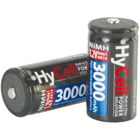 Pile rechargeable LR14 (C) NiMH 1.2 V HyCell 5035302 3000 mAh 2 pc(s) Y731611 (1/4)