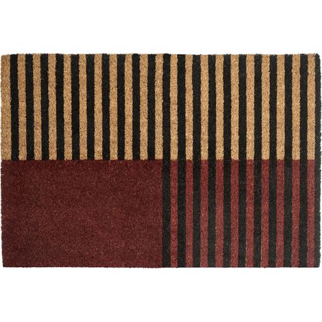 Fußmatte TUKSUK Braun / Beige 40 x 60 cm Kokosfasern