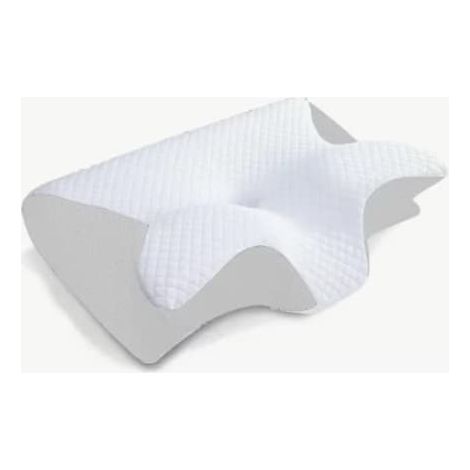 Cuscino cervicale viscoelastico, cuscino ortopedico ergonomico 2 in 1 per alleviare il dolore al collo, cuscino di supporto sagomato, 1 pezzo, nero chiaro (scontato) (1/5)