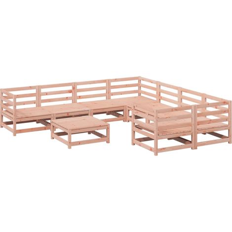 Maison Exclusive - 9-tlg. Garten-Sofagarnitur Massivholz Douglasi