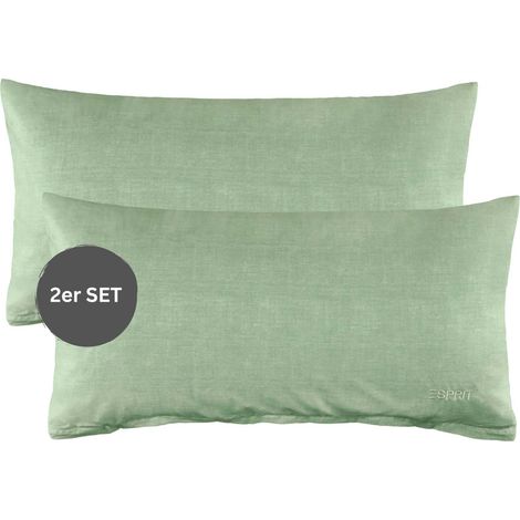 ESPRIT Fodere per cuscini Renforcé HARP - Set da 2 40x80 cm, verde