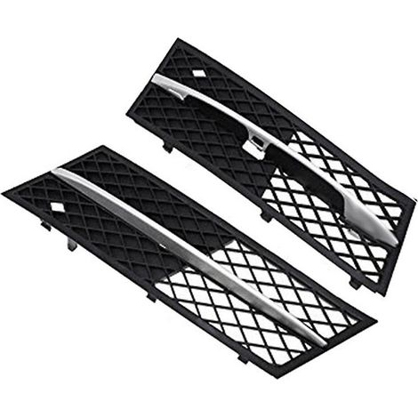 2Pcs Car Front Lower Bumper Grill Grille Fog Light Cover for 5 Series F10 / F11 Sedan/Wagon 2010-20 (1/5)