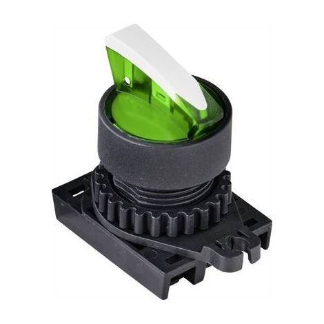 TRU COMPONENTS TC-9860172 S2SRN-L5G Bouton sélecteur levier vert 2 x 60 ° 1 pc(s) (1/3)
