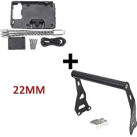 Motorradzubehör: Halterung für Handy, GPS-Navigationssystem, passend für Royal Enfield Himalayan (2016–2020, 2019) – B und 22 mm (1/5)