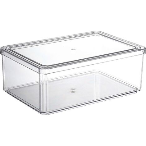 Boîte de conservation transparente de 5000 ml pour aliments, avec couvercle, idéale pour conserver les légumes, les baies, les fruits et les légumes au réfrigérateur. (1/5)