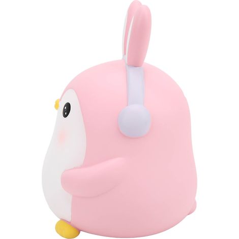 Tirelire Pingouin Rose Grande pour Enfant Cadeau Déco Mignon Jouet Éducatif Épargne (1/5)