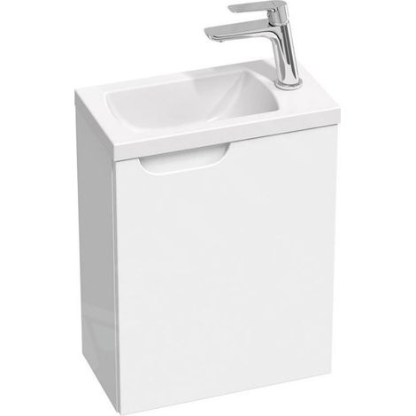 Ravak Classic II - Lavabo 40x22x50 cm, 1 porte, charnières à droite, blanc brillant X000001486 (1/4)