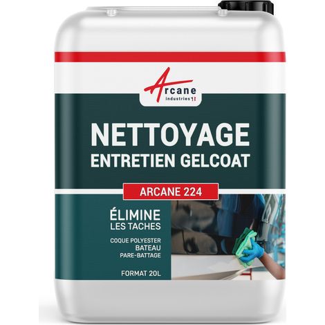 Nettoyant coques polyester, pont gel coat, pare-battage, entretien bateaux, nettoyage, entretien gelcoat - 200 L - ARCANE INDUSTRIES (1/3)