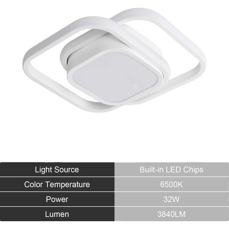 Lámpara de techo LED, diseño moderno, montaje en superficie, A0003 (1/2)