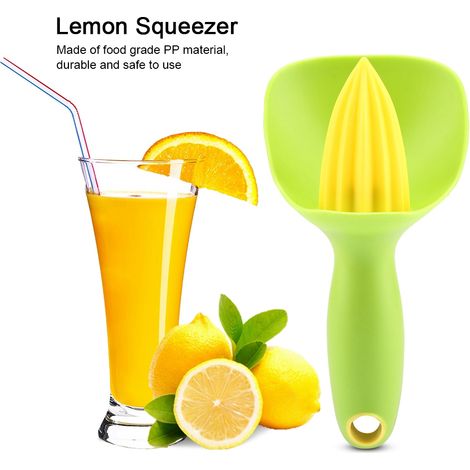 Mini presse-citron manuel ergonomique pour citron vert et orange (vert) (1/5)