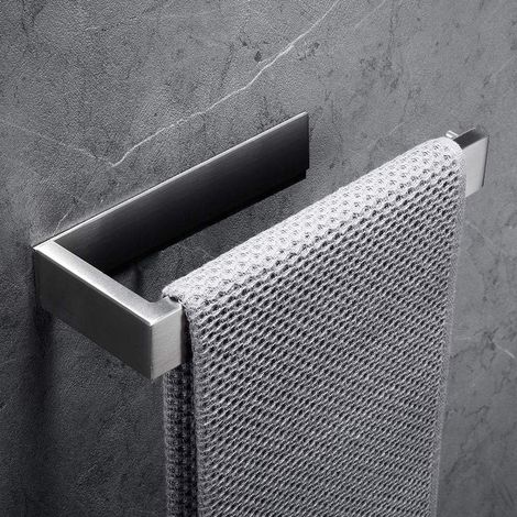 Anneau Porte-serviettes - Acier Inoxydable 304 Brossé - Sans Perçage - Pour Salle De Bain Et Cuisine - 1 Pièce (1/5)
