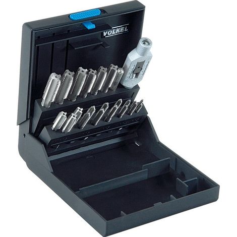 P.K.20 VOLKEL-Juego de Machos -Estuche DIN 352 HSS-G M 3-12