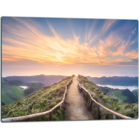 Tablero de corte de placa de vidrio 52x40 cielo (1/5)