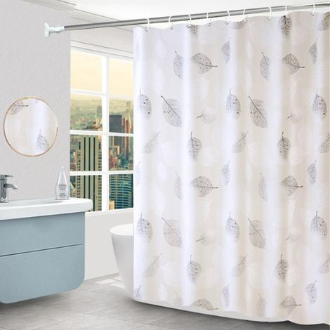 1 Rideau de douche,Imperméable,EVA et polyester,Design abstrait,Femme siècle milieu,Baignoire et salle de bain (1/5)