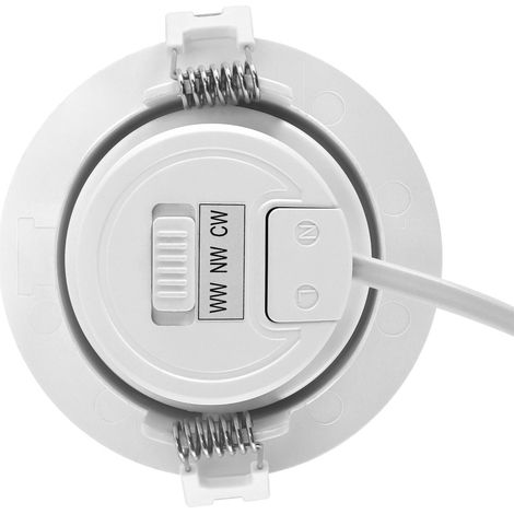 Foco de techo blanco 5W IP20 4000K moni Ideus 03858 (1/3)