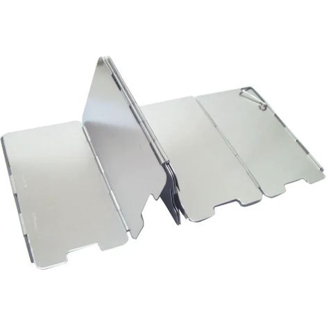 Pare-vent pour mini réchaud à gaz, 9 plaques, 13,5 cm de hauteur, protection courte contre le vent pour réchauds de cuisine portables (1/4)