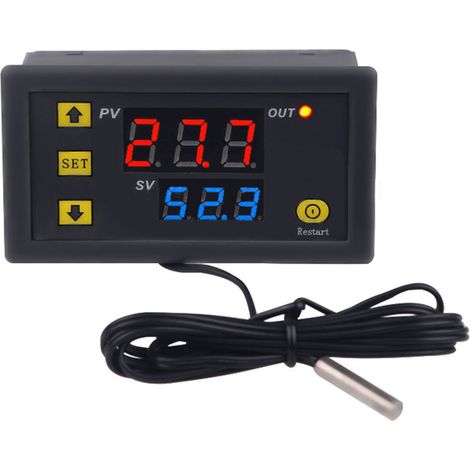 Thermostat numérique affichage LED régulation chauffage refroidissement 110-220V AC module interrupteur température (1/5)
