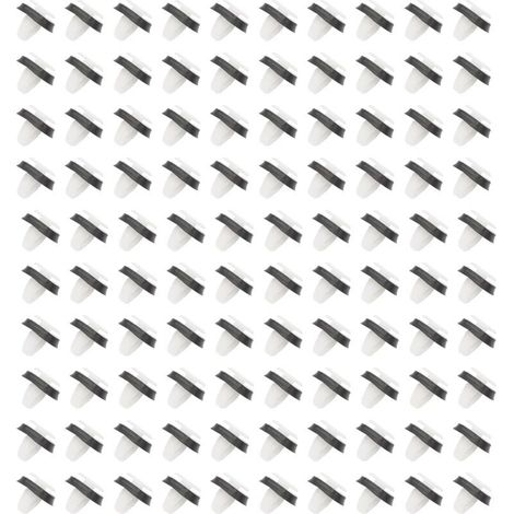 Lntyq – Lot de 100 clips de fixation pour voiture – Clips en plastique avec joint en caoutchouc – Compatible Fiat Ducato, Boxer, Jumper – Trou de 9 mm - 100pcs (1/5)