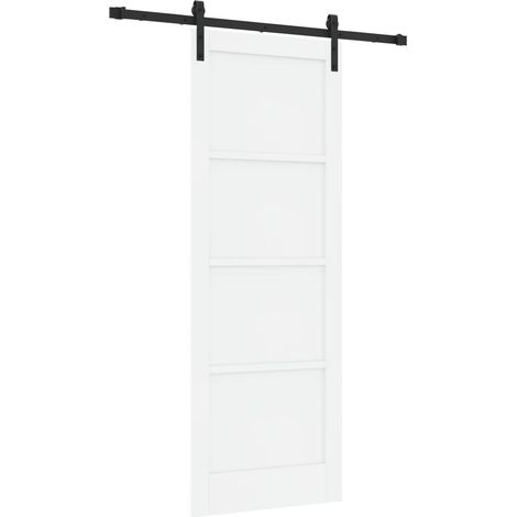 vidaXL Porta scorrevole 78 x 211 cm Legno Massello di Pino (1/5)