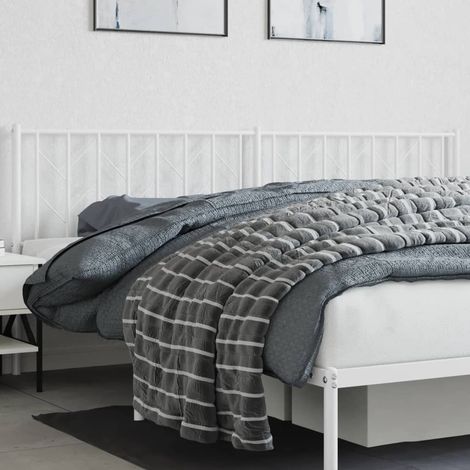 Ersatz-Kopfteil Metall Weiß 200 cm