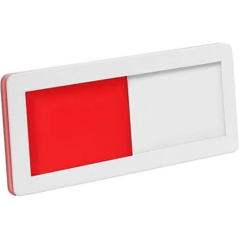 Panneau de porte de bureau, panneau de salle de réunion, panneau de porte coulissante pratique, panneau indicateur de porte coulissante d'intimité-15.00X6.00X0.20CM-White (1/3)