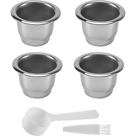Capsules à café rechargeables en inox - lot de 4 (1/5)