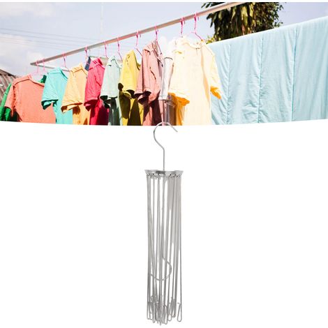 Étendoir à linge en acier inoxydable en forme de parapluie pour sécher les couches, les serviettes de bain, les serviettes de ménage, les sous-vêtements de nouveau-né et les vêtements de bébé, résista (1/5)