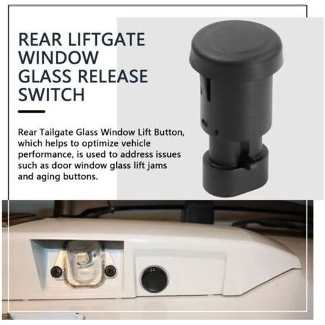 Interrupteur de déverrouillage de vitre arrière compatible avec Chevrolet Tahoe Suburban Escalade GMC Yukon 2007-2014 Bouton d'ouverture de rechange D1994E 15798062 22863048 (1/3)