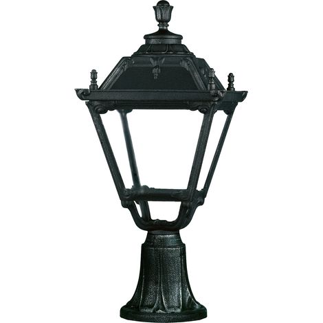 Baliza exterior clásica INDURA mediano 4 E27 70 W IP55 710 mm Negro (1/3)