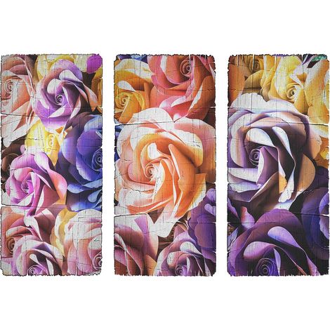 Sticker Motifs fleurs rose - 1 planche 42,5 x 65 cm (1/5)