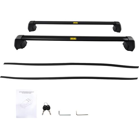 Black Roof Rack Cross Bar for Jaguar F-Pace 2015-2023 Aluminium 45KG Capacity