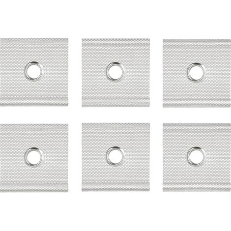 Lntyq 6 Pièces Oeillets De Passepoil Pour Rail 5/6 Mm - 7/8 Mm, Œillets De Rail De Tuyauterie Crochets Bandes De Passepoil D'Auvent Pour Auvent De Tente Camping Caravane