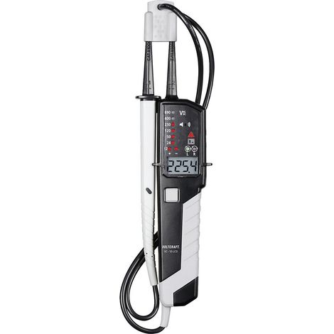 VOLTCRAFT VC-55 LCD Zweipoliger Spannungsprüfer kalibriert (ISO) CAT III 1000 V, CAT IV 600 V Akusti (1/5)
