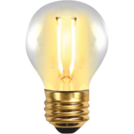 ampoule led silver filament électronique edison sphérique 2w=25w - e27 - 2.200k - 320º - 150 lm - lumière extra chaude - a+