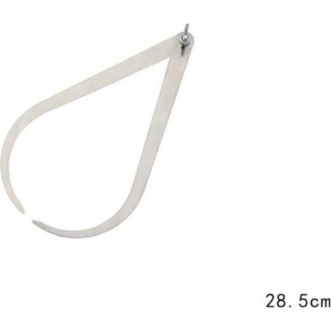 Pied à coulisse Mesure Outil de poterie Jambe coudée Acier inoxydable Pied à coulisse Sculpture Céramique Outil de mesure de poterie28.5cm (1/5)
