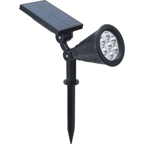 Wasserdichte 2er-Packung Solar-Gartenleuchten mit je 7 LEDs für den Außenbereich, 7-farbiges Licht (1/5)