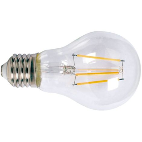 Bombilla con filamento Led estándar transparente DUOLEC E27 luz cálida 8W -