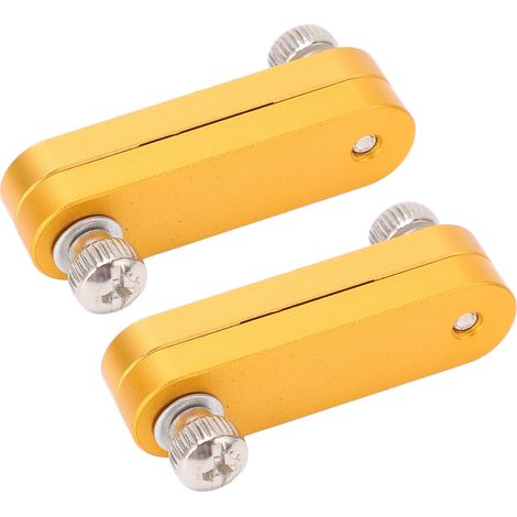 Guide de butée en aluminium 2 pièces, butée réglable précise pour rabot, guide de profondeur pour menuiserie, bloc limiteur de mesure robuste (1/5)