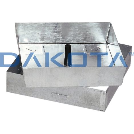 Sigillo zincato leggero h.50 mm, 330 x 330 mm, spessore lamiera 10/10