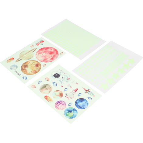 Sticker mural lumineux étoile brillante, papier peint en PVC inoffensif pour la décoration de bureau et de chambre (1/5)