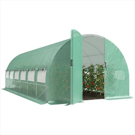 SunJet Serre de jardin, serre horticole, Serre tunnel 18m² - Réf. 4LIB3GYKM8ND (1/5)