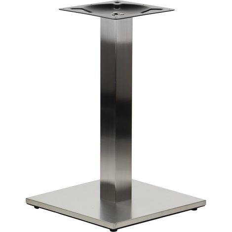 Base per tavolo in acciaio inox spazzolato SH-2002-1/S/8 - 45x45 cm (1/5)